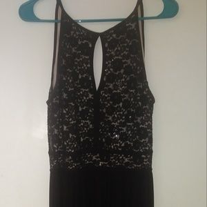 Black maxi dress